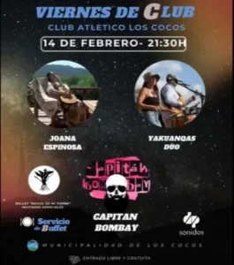 Último Viernes de Música en el Club Atlético Los Cocos!